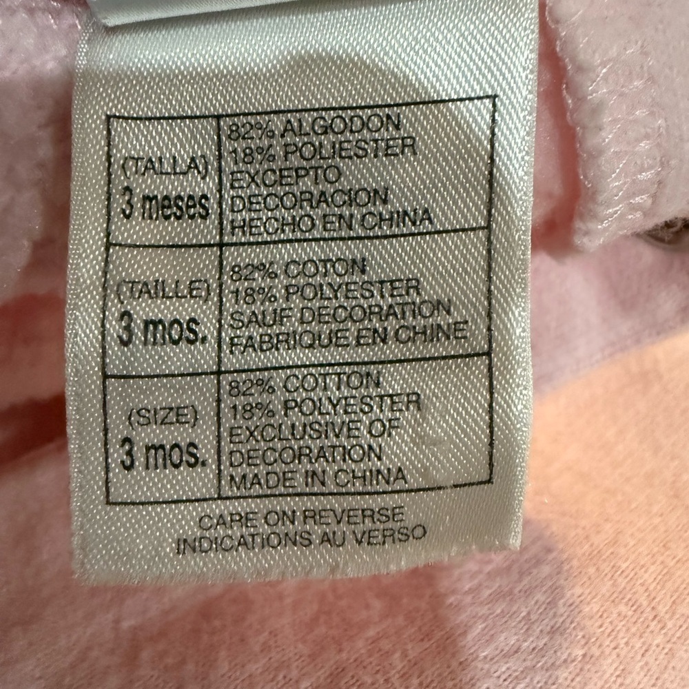Baby Girls romper by The Disney Store in pastel pink EUC Size 3 months - Picture 8 of 10